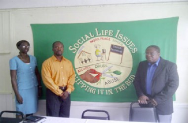 Social Life Issues Guidance and Counselling Service executive members (from left) Fay Greaves, Will Campbell and founder/chairman John Greaves