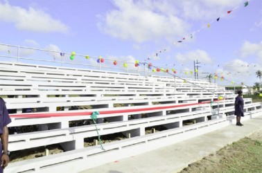 The newly commissioned  Burnham Park Pavilion, New Amsterdam, Berbice.  (GINA photo)         