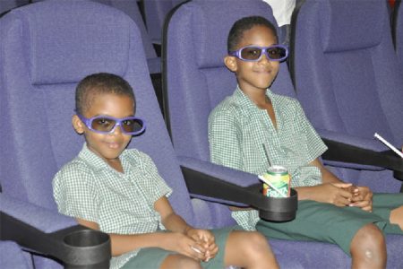 These young patrons were among the first moviegoers to be experience Princess Fun City’s 3D Digital Movie Theatres, which were launched yesterday to mark the first anniversary of the venture. 