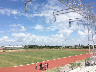 A picture of the Synthetic Facility at Leonora, WCD yesterday.  