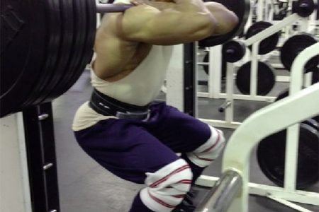Beast Mode! Hugh Ross going hard in the gym during one of his high intensity workouts yesterday.
