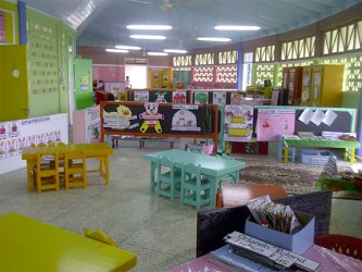 A classroom in the new Tuschen Nursery School 