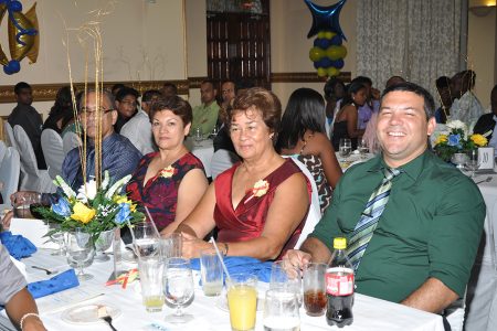 The gathering at the shipping association awards earlier this month at the Pegasus Hotel being entertained. (SAG photo)