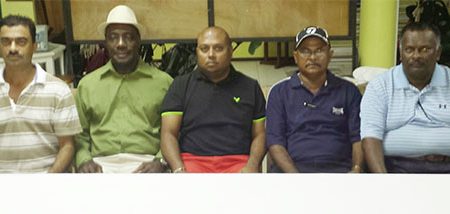 Members of the new executive of the Lusignan Golf Club following Saturday’s annual general meeting. 