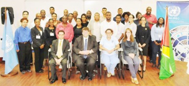 The participants with US embassy officials (US Embassy photo)