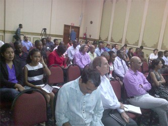 Several representatives of the private sector attended the lecture to better inform themselves on AML/CFT regimes and how Guyana’s current standing can affect their businesses 