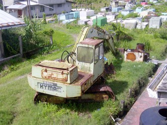 Excavator in need of repairs