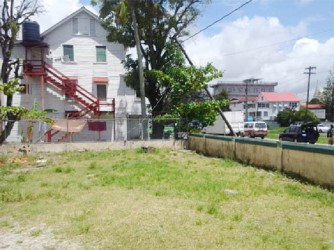 The electricity pole leaning into the compound of St. John’s College 