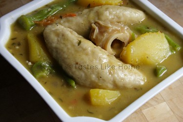 Homemade Cow-heel Soup with Duff (Photo by Cynthia Nelson) 