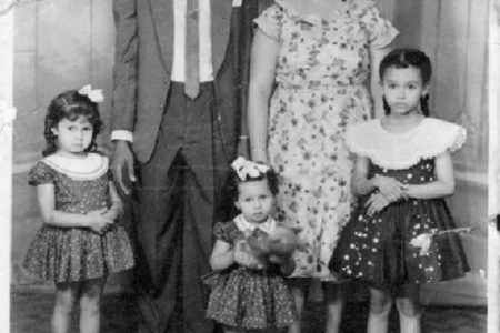 The Harrison family circa 1960
Mr and Mrs John Harrison with their three daughters
From left: Jennifer, Andrea and Denise