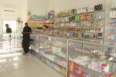 An array of over the counter products in MediCare Pharmacy