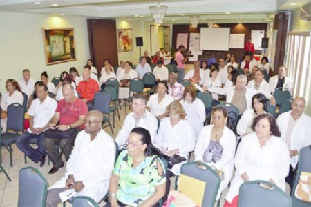   Participants at the 10th Cuban Brigade Science Conference (GINA photo)