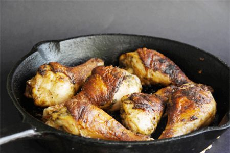 Pan-roasted chicken (Photo by Cynthia Nelson)