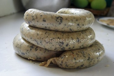 White Pudding ready for cooking (Photo by Cynthia Nelson)