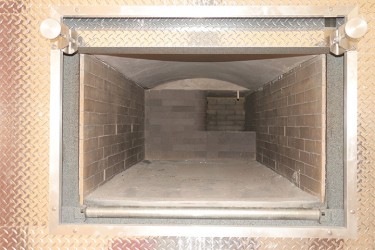 The crematorium chamber.  