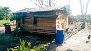 This house was built with scrap wood from a sawmill at a cost of around $30,000, its owner told Stabroek News. (Photo by Chevy Devonish)