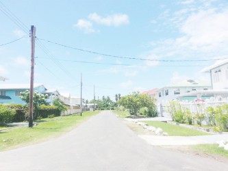 One of the well-maintained roads in Pradoville 1