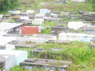 The Bartica Cemetery in better shape than the cemeteries in Georgetown and the coast 