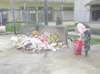 A second dumpsite just outside of the Mackenzie Municipal Market, cleared just one hour earlier