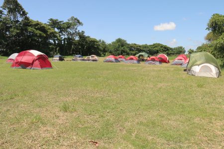 The camping grounds of the Scouts Association compound along Woolford Avenue.