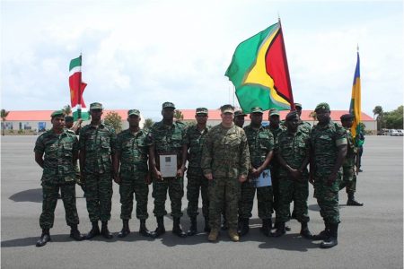 This GDF photo shows the contingent.