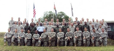 The US cadets (US Embassy photo) 