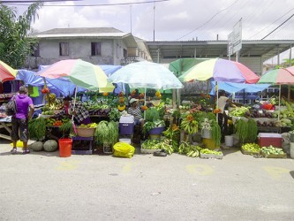 Roadside fruit and vegetable vendors