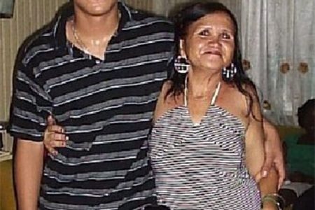 Twenty-one-year-old Gregory De Souza with his mother, Anne Mendonca 