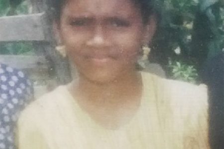 A photograph of Pradika Persaud in her teens
