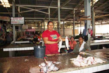 Weak sales: Fishmonger Kavita
