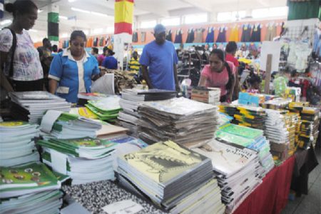 School business at Guyana Stores