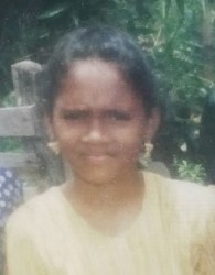 An old photograph of Pradika Persaud in her teens 