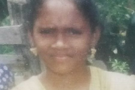 Pradika Persaud in her teens