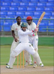 Mushfiqur Rahim was the topscorer in the Bangladesh innings yesterday. (WICB media) 