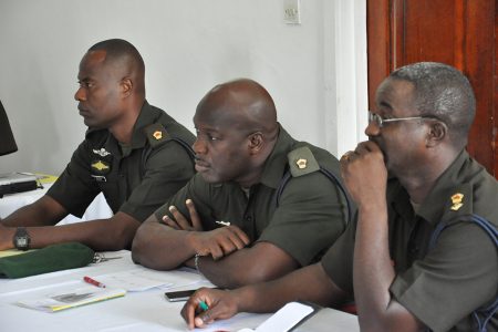 Some of the officers who were present (APNU photo)