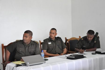Some of the officers who were present (APNU photo)