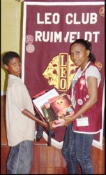  Leo Club of Ruimveldt has assisted nine children with stationery