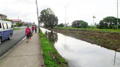 The cleared Lamaha Street canal (Clean-up Committee photo)