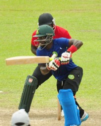 Shemroy Barrington proved to be the backbone of the Demerara side with his half-century.