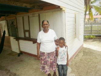 Juliet Lall and her grandson