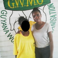 The woman (left) and her GWMO case worker Amanda Peters.