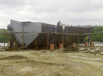 An under-construction vessel at the Moblissa facility 