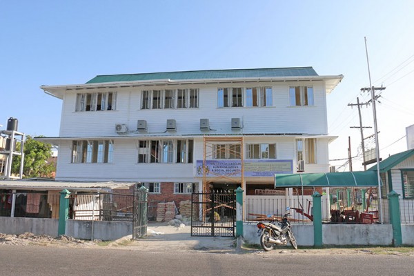 This former Guyana Revenue Authority office on Lamaha Street being readied for occupation by the Ministry of Human Services and Social Security. Contacted yesterday, Minister Jennifer Webster confirmed that the ministry was to be moved shortly from the Cornhill Street building it currently occupies. (Photo by Arian Browne)  