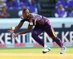 Andre Russell had Dom Michael caught and bowled for a duck 