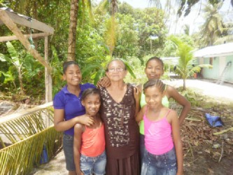 Juanita Fernandes and some of her great grandchildren