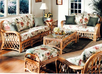 A living room suite manufactured by Samuel’s Wicker, Rattan and Upholstery Establishment 