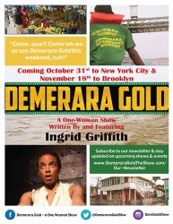 The Demerara Gold flyer announcing upcoming performances