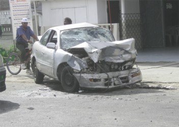 The car which crashed into Lewis’s.