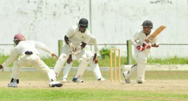  Vishaul Simgh made the opposition bowlers work during his patient knock of 109  