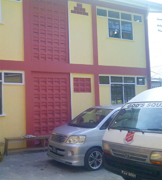 Face lift: A newly painted section of the Salvation Army Drug Rehabilitation Centre on Water Street. The works were done following monetary support from government. Work has also been done to the interior of the Water Street institution. Also in this photograph is a recently bought van (left) which will be used for an outreach programme.